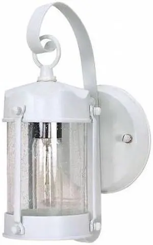 NUVO 60-3460 1-Light 10-5/8 in. Wall Lantern Piper Lantern with Clear Seed Glass