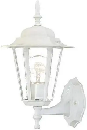 ACCLAIM LIGHTING 6101TW Wall Light, Textured, White, 1-Light