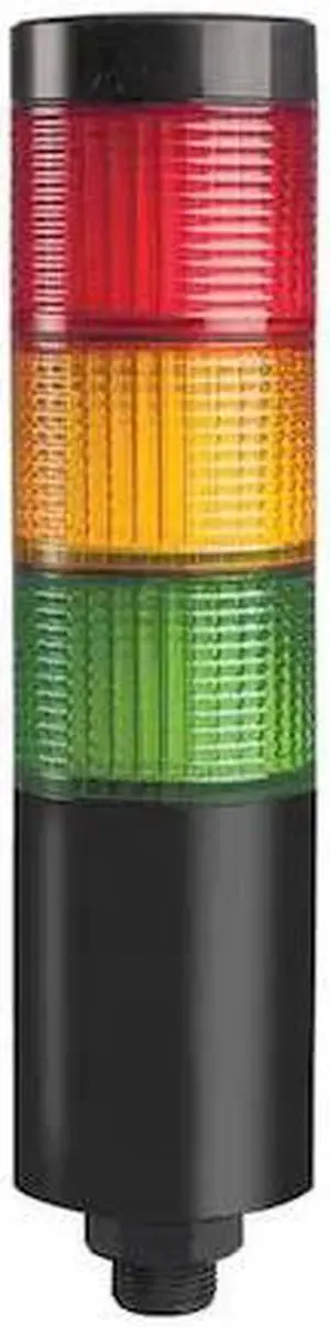 DAYTON 26ZT36 Tower Light, 56mm, Steady, Flash, Red, Ylw, Gr