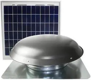 MAXX AIR CXSOLRWGUPS 433 CFM Solar Powered Roof Mount Power Attic Ventilator
