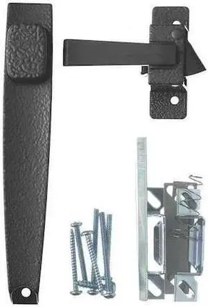 WRIGHT PRODUCTS V398 Push Button Latch,1-1/2 in.,Aluminum