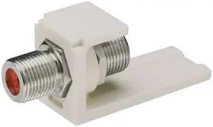 PANDUIT CMFIW Mini-Com F-Type Coupler,Off White
