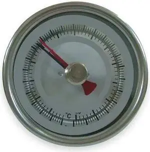 DWYER INSTRUMENTS BTM3408D Maximum/minimum bimetal thermometer, range 150 to