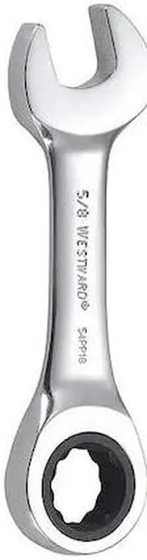 WESTWARD 54PP18 Wrench, Combination/Stubby, SAE, 5/8"