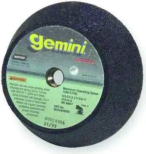 NORTON ABRASIVES 66252809598 Gemini Flaring Cup Wheel,5 In Diax2 In T,AO,16G