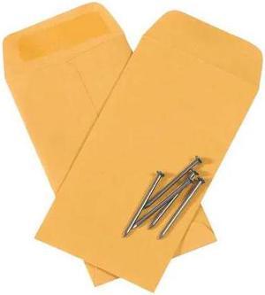PARTNERS BRAND EN1031 Gummed Envelopes, 3 1/2" x 6 1/2", Kraft, 5000/Case