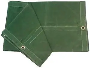ZORO SELECT 5WTU6 Heavy Duty Tarp, 11 ft 6 in x 15 ft 6 in, 30 Mil, Olive