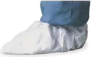DUPONT IC451SWHLG01000B Cleanroom Shoe Covers, Tyvek(R) IsoClean(R), White,