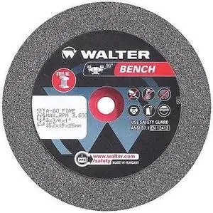 WALTER SURFACE TECHNOLOGIES 12E328 Grinding Wheel,T1 6"x3/4"x1" 80g Fine