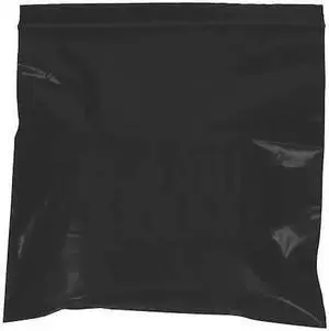 PARTNERS BRAND PB3585BK Reclosable Poly Bag, 8" L, 5" W, 2 mil Thick