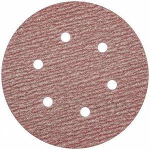 ZORO SELECT 05539520326 Hook-and-Loop Sanding Disc, 6" Dia, 6 Hole, Aluminum
