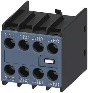 SIEMENS 3RH29111HA22 Auxiliary Contact,10A,Front Mounting