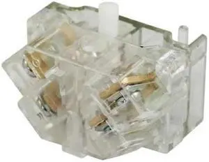 DAYTON 30G320 SelectorSw/Contact Block,1NC/1NO,30mm