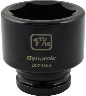 DYNAMIC D020354 3/4" Drive Standard Socket, Black Phosphate, Tools 3/4" Drive 6