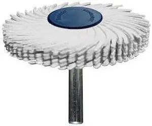 DEDECO 1808 Sunburst Radial Bristle Discs 2 in Curved Tc 6-Ply White 120 Grit DEDECO 1808 Sunburst Radial Bristle Discs 2 in Curved Tc 6-Ply White 120 Grit