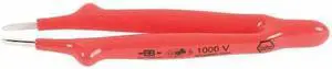 WIHA 75215 Insulated Tweezers,Straight Blunt,6 In