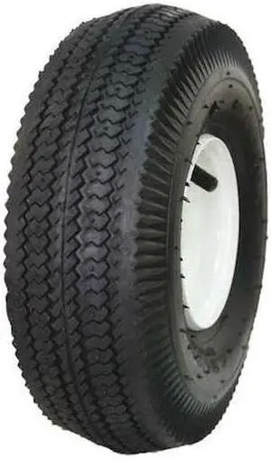 HI-RUN CT1009 Hi-Run Sawtooth 25 PSI 4.1" x 3.5-4" 4-Ply Tire and Wheel