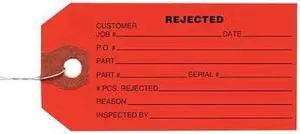 ZORO SELECT 1HAB2 Tag, Paper, 2 3/8 in Width, 4 3/4 in Height, ,1000 PK