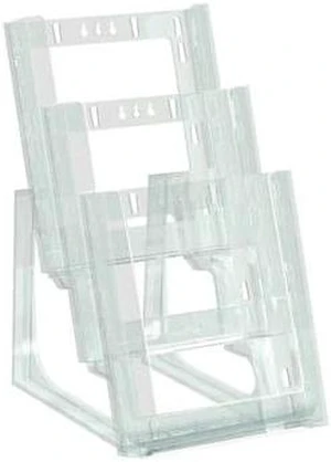 AZAR DISPLAYS 252305 Three-tier Modular Bifold Brochure Holder, PK2 AZAR DISPLAYS 252305 Three-tier Modular Bifold Brochure Holder, PK2