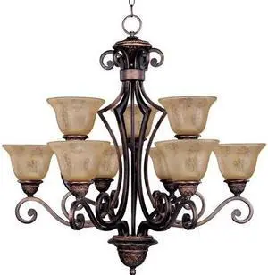 MAXIM 11245SAOI Symphony 9-Light 32" Wide Oil Rubbed Bronze Chandelier