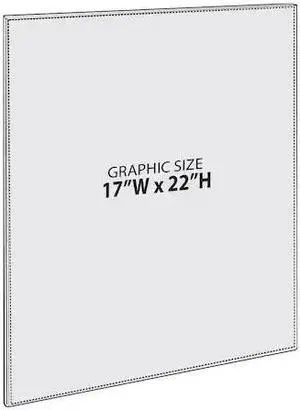 AZAR DISPLAYS 122039 17"W x 22"H Sign w/ Adhesive Tape, PK10
