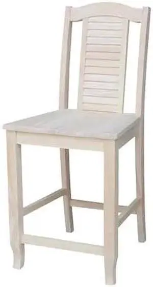 INTERNATIONAL CONCEPTS S-452 Seaside CounterHeight Stool, 24" Seat Height,