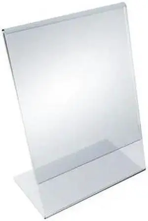 AZAR DISPLAYS 112705-10PK 5.5"W x 8.5"H Angled Sign Holder, PK10