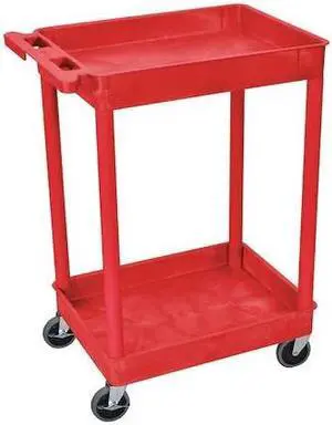 ZORO SELECT RDSTC11RD Utility Cart 300 lb. Capacity, 24"L x 18"W