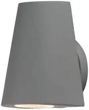 MAXIM 86199SV Mini 1-Light 5" Wide Silver Outdoor Wall Sconce