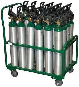 SAFTCART MDE-24 Cylinder Trolley,34 In. W,2400 lb.