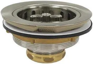 PERFECT PUTTY 59-3222 Sink Strainer,Satin Brushed Nickel,5" L
