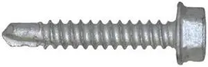 TEKS 1130000 Self-Drilling Screw, #10 x 1-1/4 in, Climaseal Steel Flange Hex