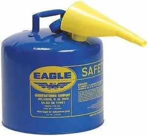 EAGLE UI50FSB 5 gal. Blue Galvanized steel Type I Safety Can for Kerosene