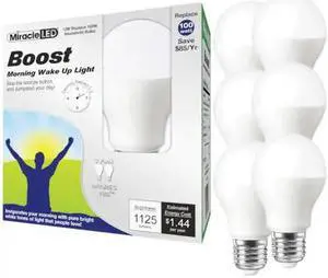 MIRACLE LED 602206 Nature's Vibe Boost Morning Wake Up Light Daylight LED