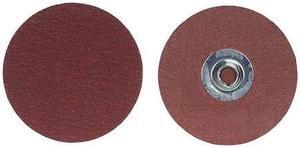 MERIT 69957399653 Quick Change Disc,3In,60 Grit,TS,PK50