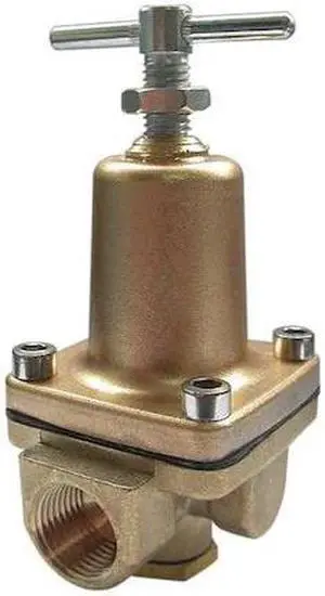 ZORO SELECT 30PV02 Pressure Regulator, Brass, 300 psi, Application: Non-Potable