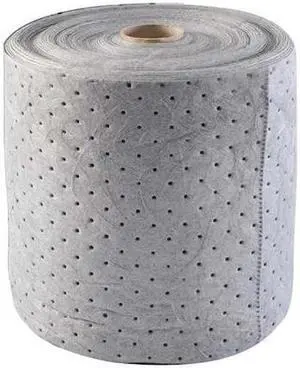 CONDOR 35ZR23 Sorbent Roll, 19 gal, 15 in x 150 ft, Universal, Gray,