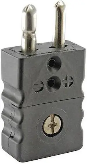 DAYTON 36GL01 Thermocouple Plug,J,Black,Standard