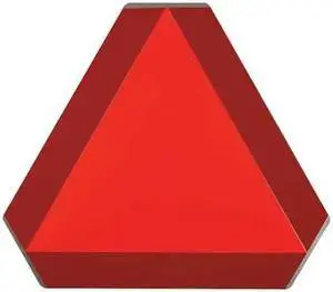 BRADY 57894 Slow Moving Vehicle Sign, 14 in Height, 16 in Width, Steel, No Text