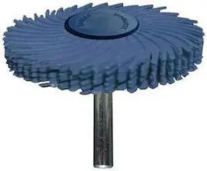 DEDECO 1813 Sunburst Radial Bristle Discs 2 in Curved Tc 6-Ply Blue 400 Grit