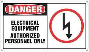ACCUFORM LELC053VSP Safety Label,5 In. W,PK5