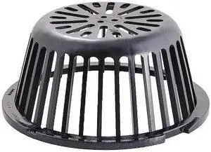 JAY R. SMITH MANUFACTURING 1310D Roof Drains Dome Strainer, Polyethylene,