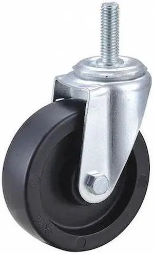 ZORO SELECT 32J974 Swivel Stem Caster,Polyolfn,4 in,275 lb.