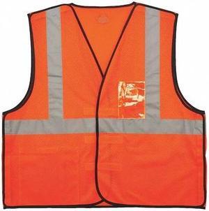 ERGODYNE 8216BA OrgSafety Vest ID Badge Holder,S/M