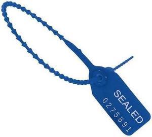 PARTNERS BRAND SE1017BL Equilok Pull-Tight Seals, 10", Blue, 1000/Case