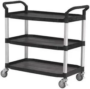 ZORO SELECT 35KT27 Polypropylene, Fiber Glass (Shelf), Aluminum (Leg) Utility