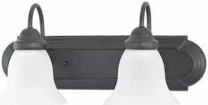 NUVO 60-3161 Ballerina 2 Light 18 in. Vanity Frosted White Glass Bronze NUVO 60-3161 Ballerina 2 Light 18 in. Vanity Frosted White Glass Bronze