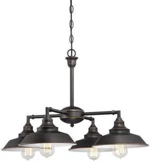 WESTINGHOUSE 6343300 Four-Light Indoor Convertible Chandelier Ceiling Fixture
