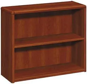 HON - H10752.COGNCOGN - 10700 Series Wood Bookcase, Two Shelf, 36W x 13 1/8D x 29 5/8H, Cognac