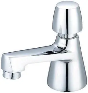 CENTRAL BRASS 0355-AN2C Slow-Close Single Handle Basin Faucet, NPSM, Single